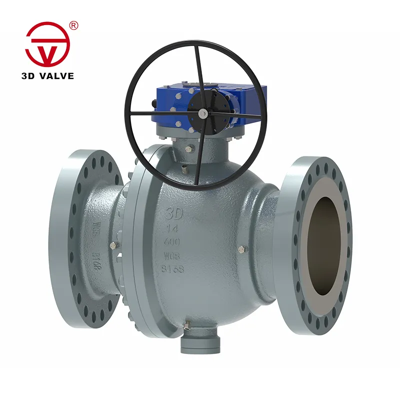 কাস্ট ইস্পাত ঘর্ষণ-প্রতিরোধী Trunnion বল ভালভ